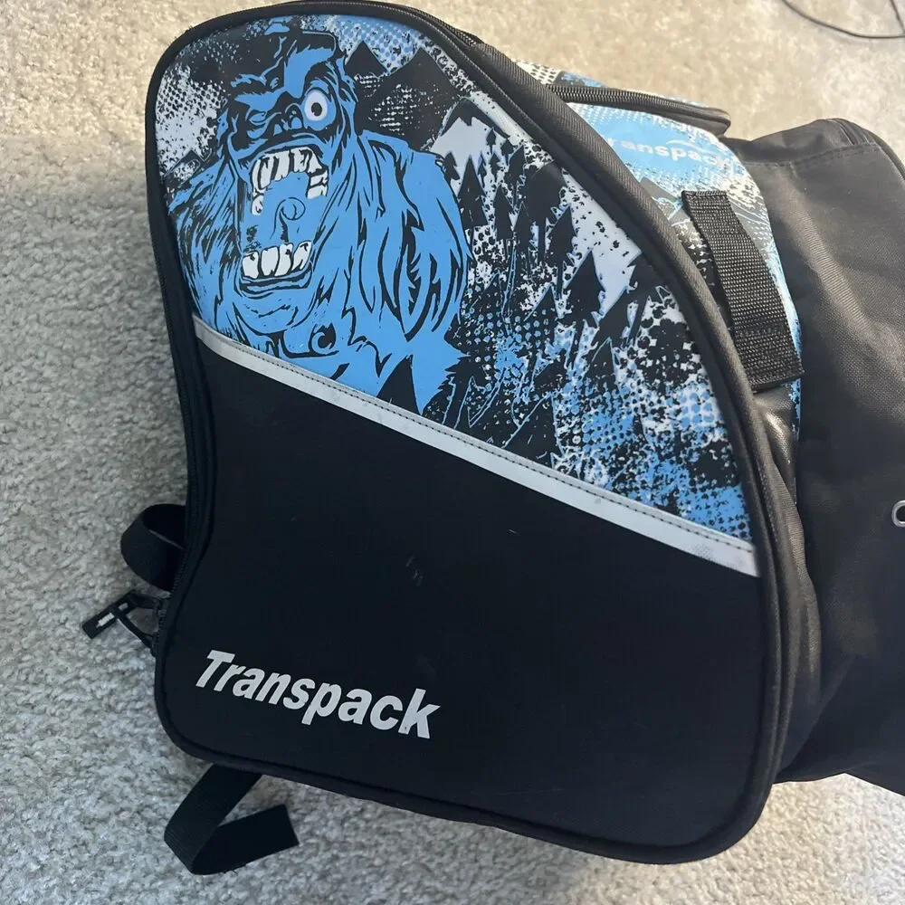 Transpack Edge Jr. Boot Helmet Bag Blue Yeti Snow Ski & Boarders Water Resistant